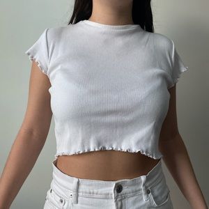 white brandy melville top